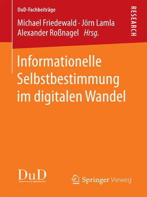 cover image of Informationelle Selbstbestimmung im digitalen Wandel